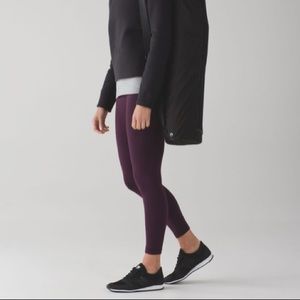 Lululemon Align Pant II 7/8 Black Cherry size 12